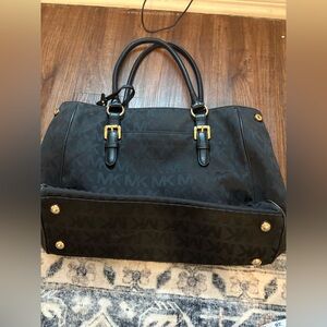 Michael Kors Black mk logo shoulder bag 17”x11”